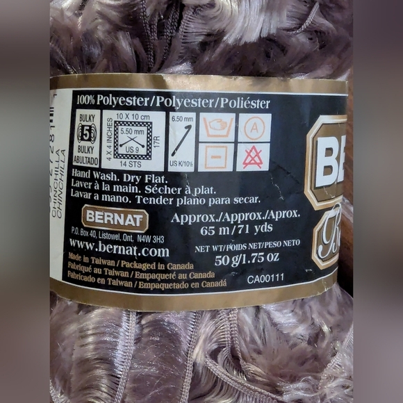 Bernat Boa Furs yarn Lot 8 Skiens Plus Partial Color -Chinchilla/Taupe - Picture 5 of 9